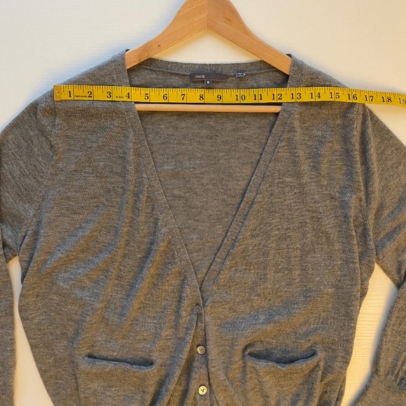 Vince 100% cashmere Ruched Button Front Cardigan Size Medium - Picture 12 of 15